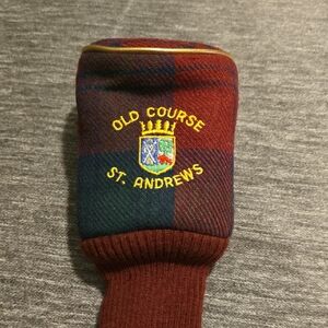 Vintage St. Andrews Old Course Hybrid/ Wood Golf Cover - Shaft Sock Cover
